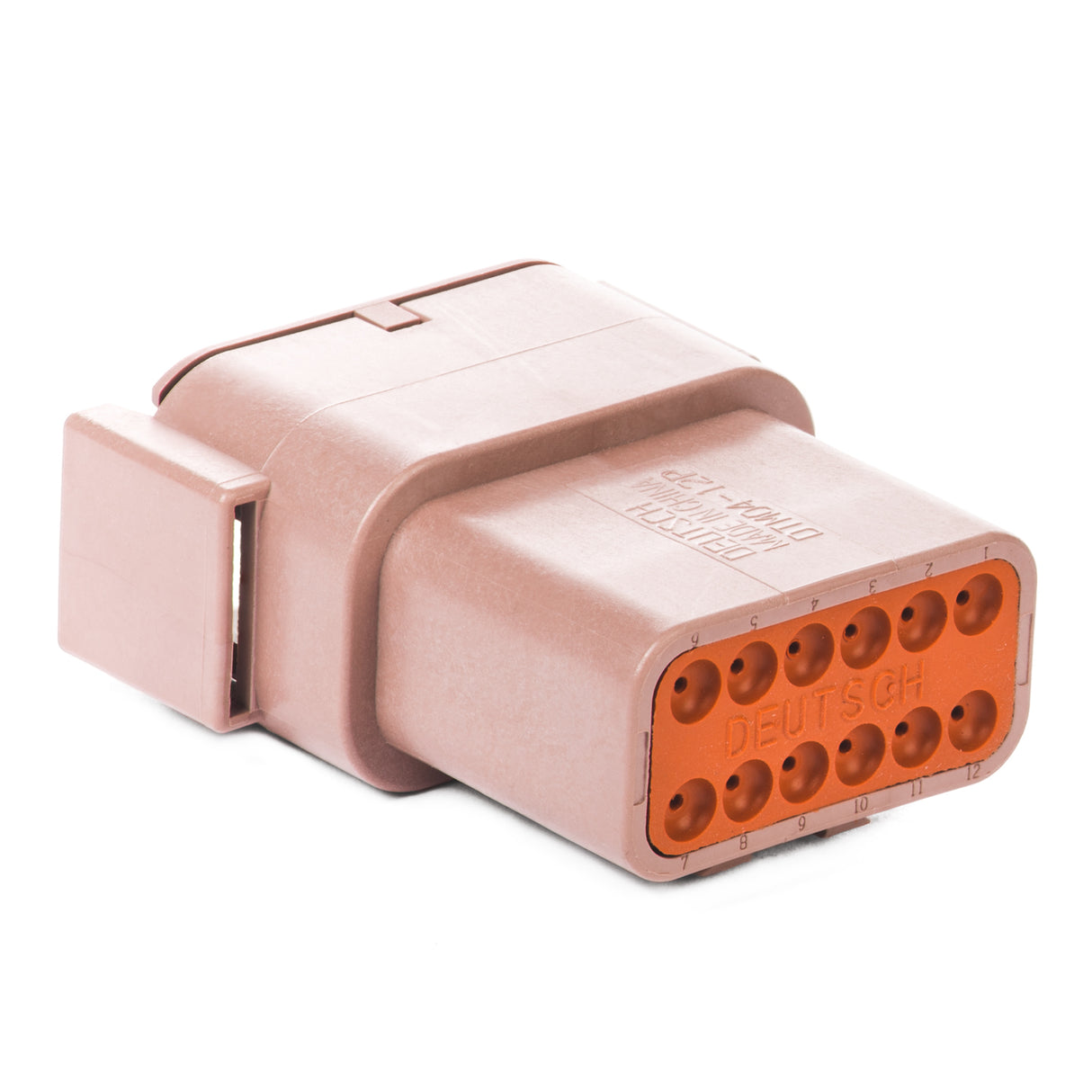DTM04-12PD - DTM Series - 12 Pin Receptacle - D Key, Brown