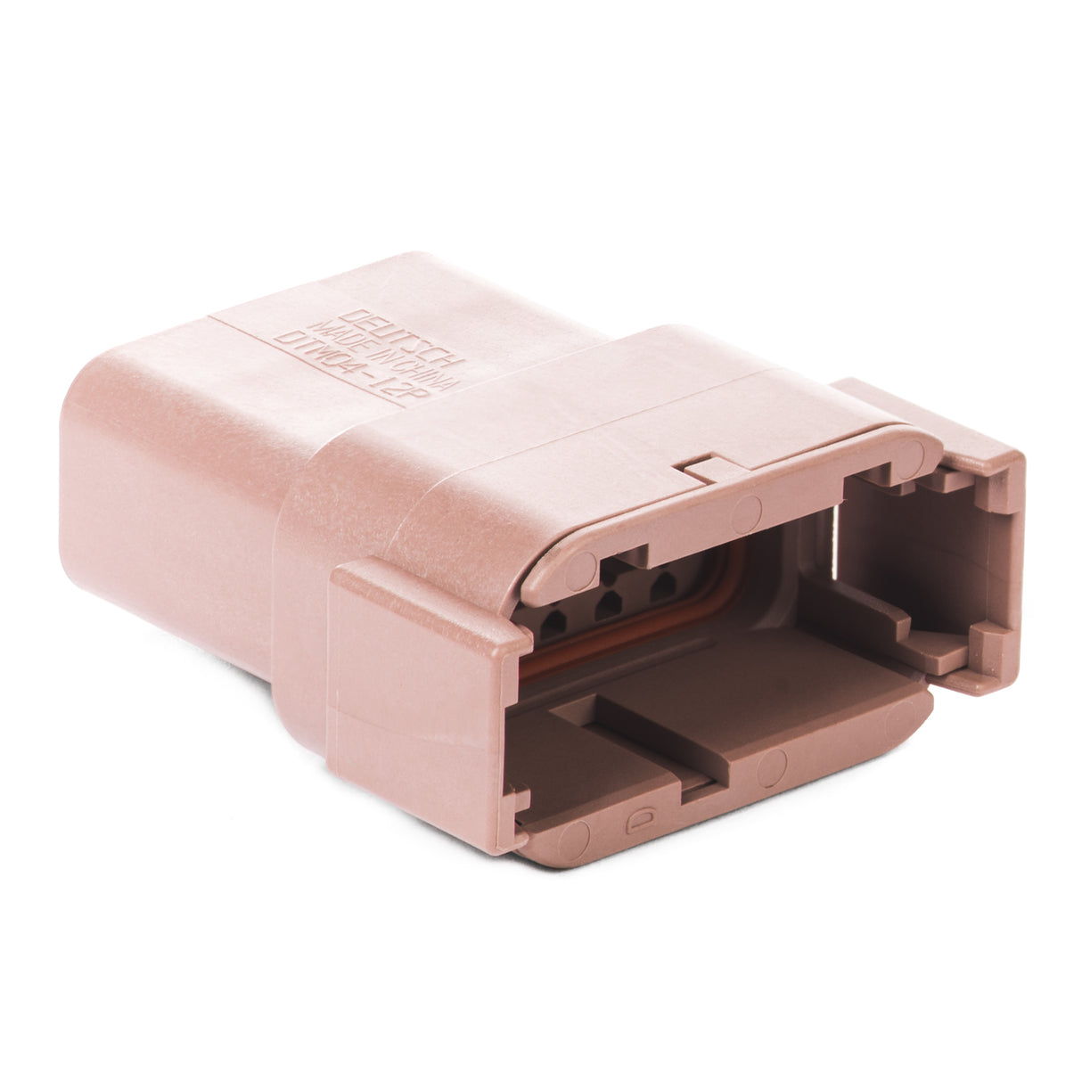 DTM04-12PD - DTM Series - 12 Pin Receptacle - D Key, Brown