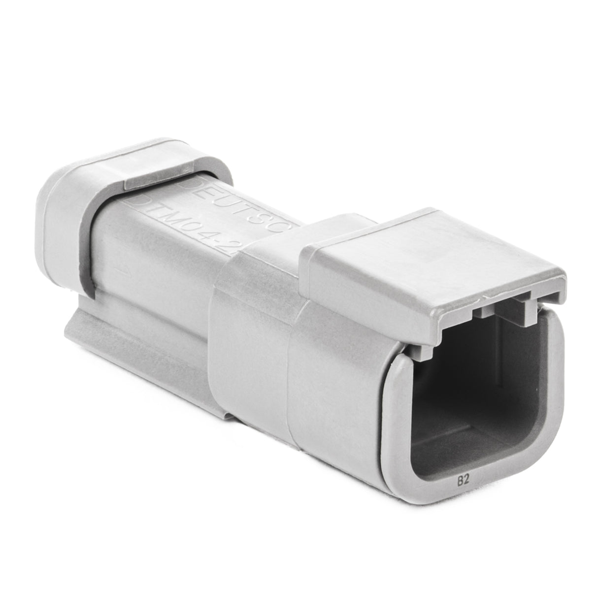 DTM04-2P-E003 - DTM Series - 2 Pin, Receptacle - End Cap, Gray