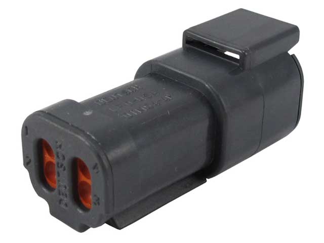 DTM04-4P-E005 - DTM Series - 4 Pin Receptacle, End Cap - Black