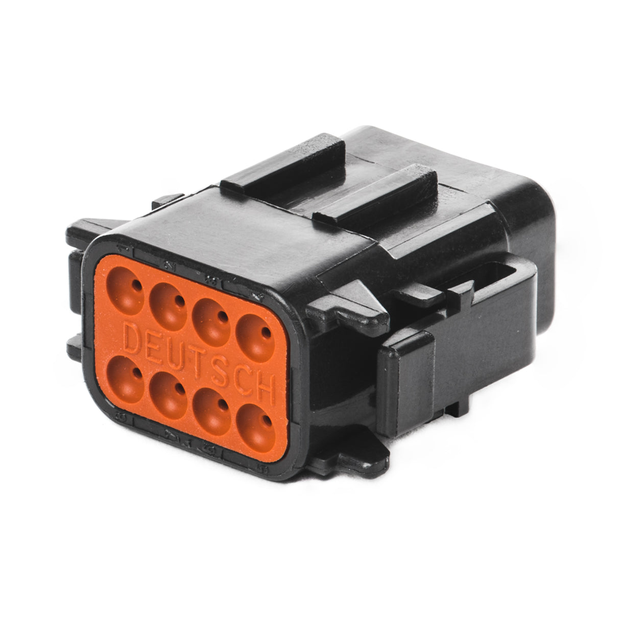 DTM06-08SB - DTM Series - 8 Socket Plug - B Key, Black