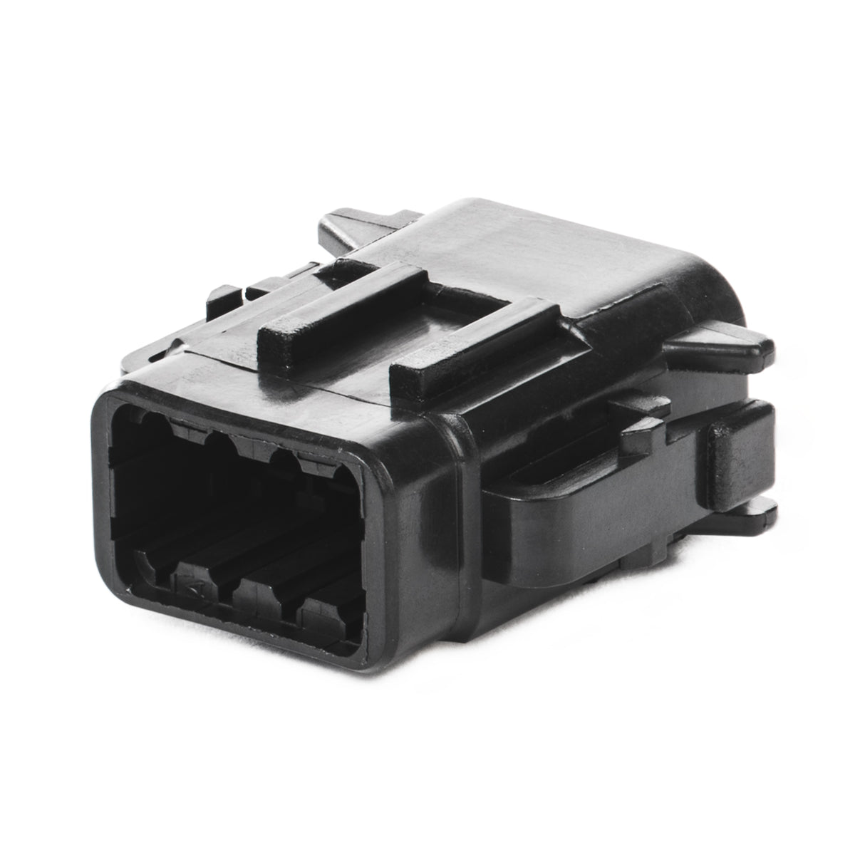 DTM06-08SB - DTM Series - 8 Socket Plug - B Key, Black