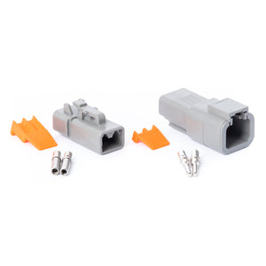 DTP02GY-K - DTP Series - 2 Pin Solid Contact Connector Kit