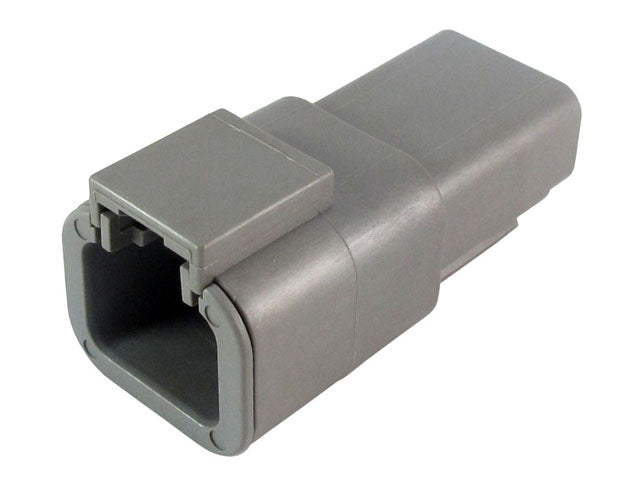 DTP04-2P-C015- DTP Series- 2 Pin Receptacle, Reduced Dia. Seal, Gray