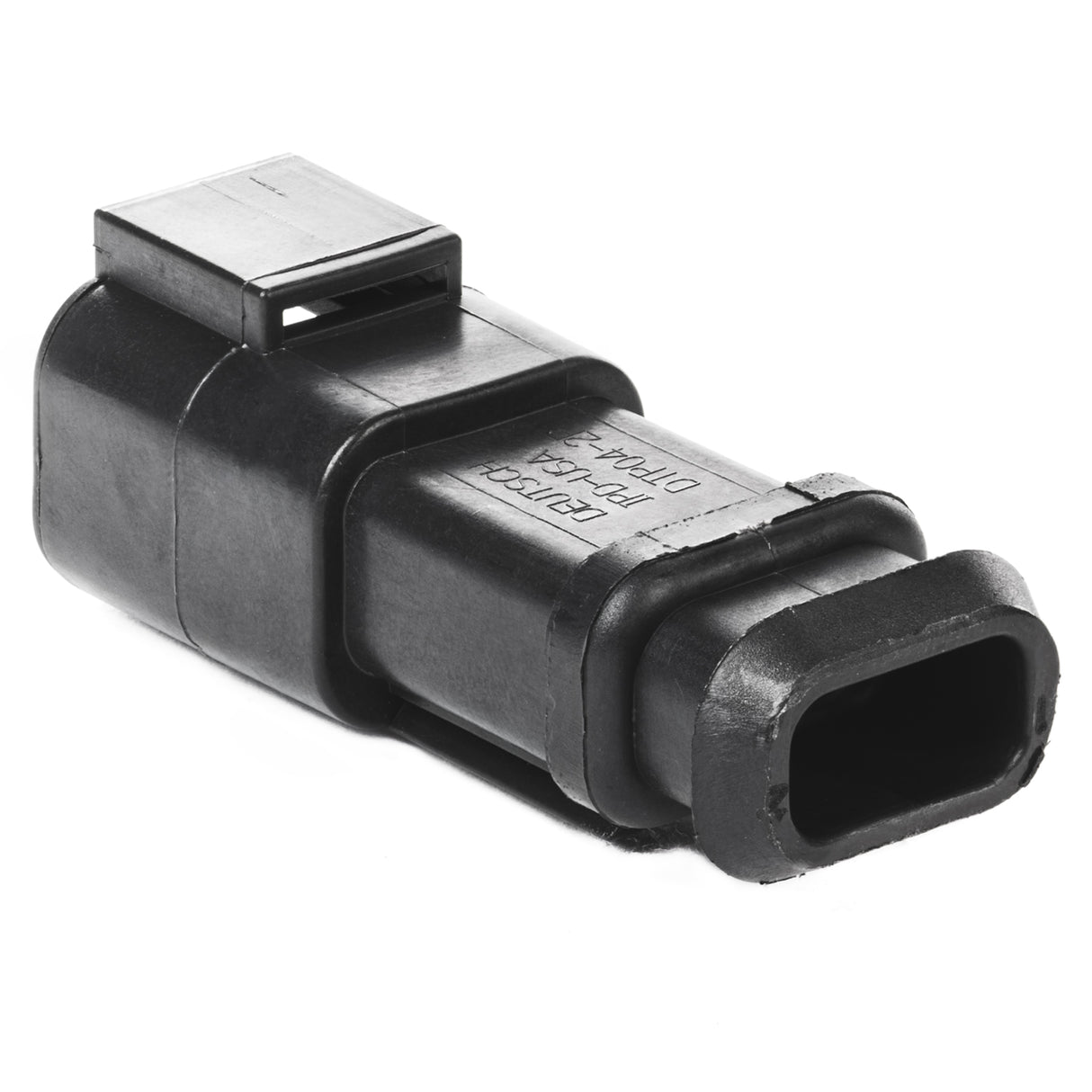 DTP04-2P-EE01 - DTP Series - 2 Pin Receptacle - Shrink Boot Adapter, Black