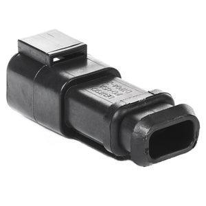 DTP04-2P-EE01 - DTP Series - 2 Pin Receptacle - Shrink Boot Adapter, Black