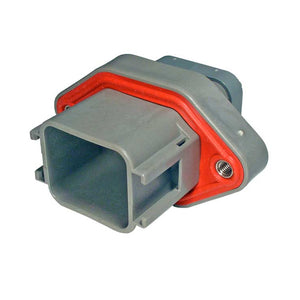 DTV02-18PA - DTV Series - 18 Pin Receptacle -  Sealed Flange, Gasket, End Cap, A Key, Gray