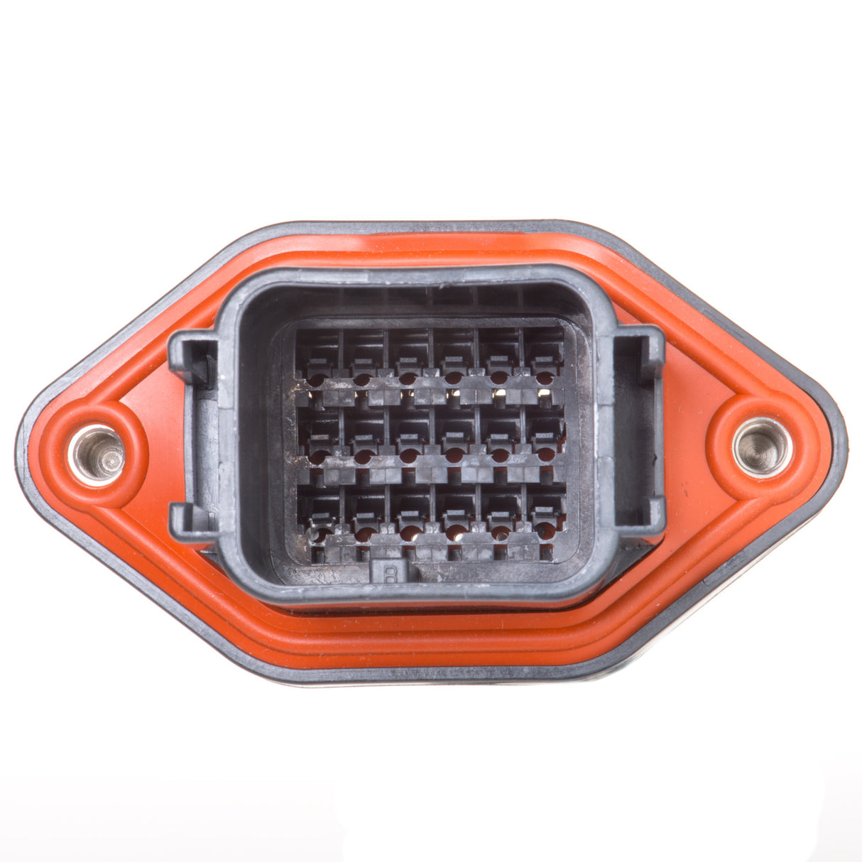 DTV02-18PB - DTV Series - 18 Pin Receptacle - Sealed Flange, Gasket, End Cap, B Key, Black