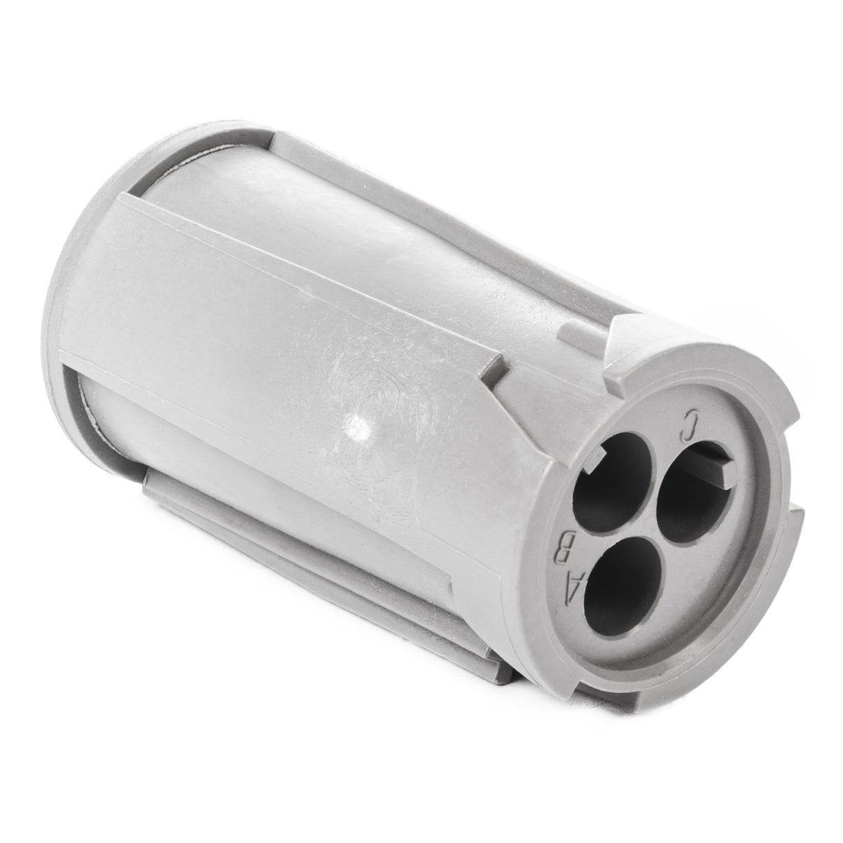 HD14-3-16P - HD10 Series - 3 Pin Receptacle - Non-Threaded Rear, Gray