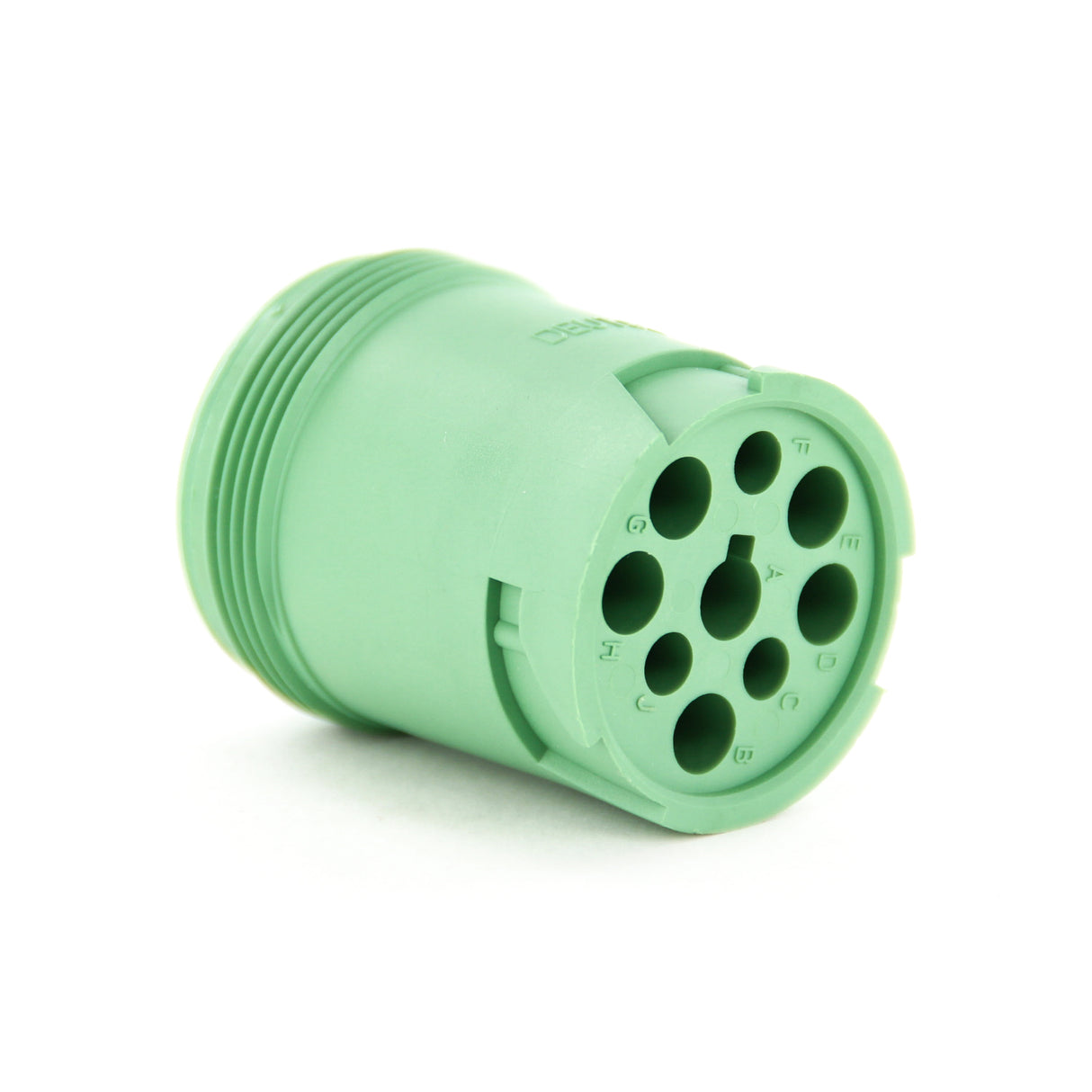 HD14-9-1939P-P080 - HD10 Series - 9 Pin Receptacle - Threaded Rear, J1939 Type II, Green