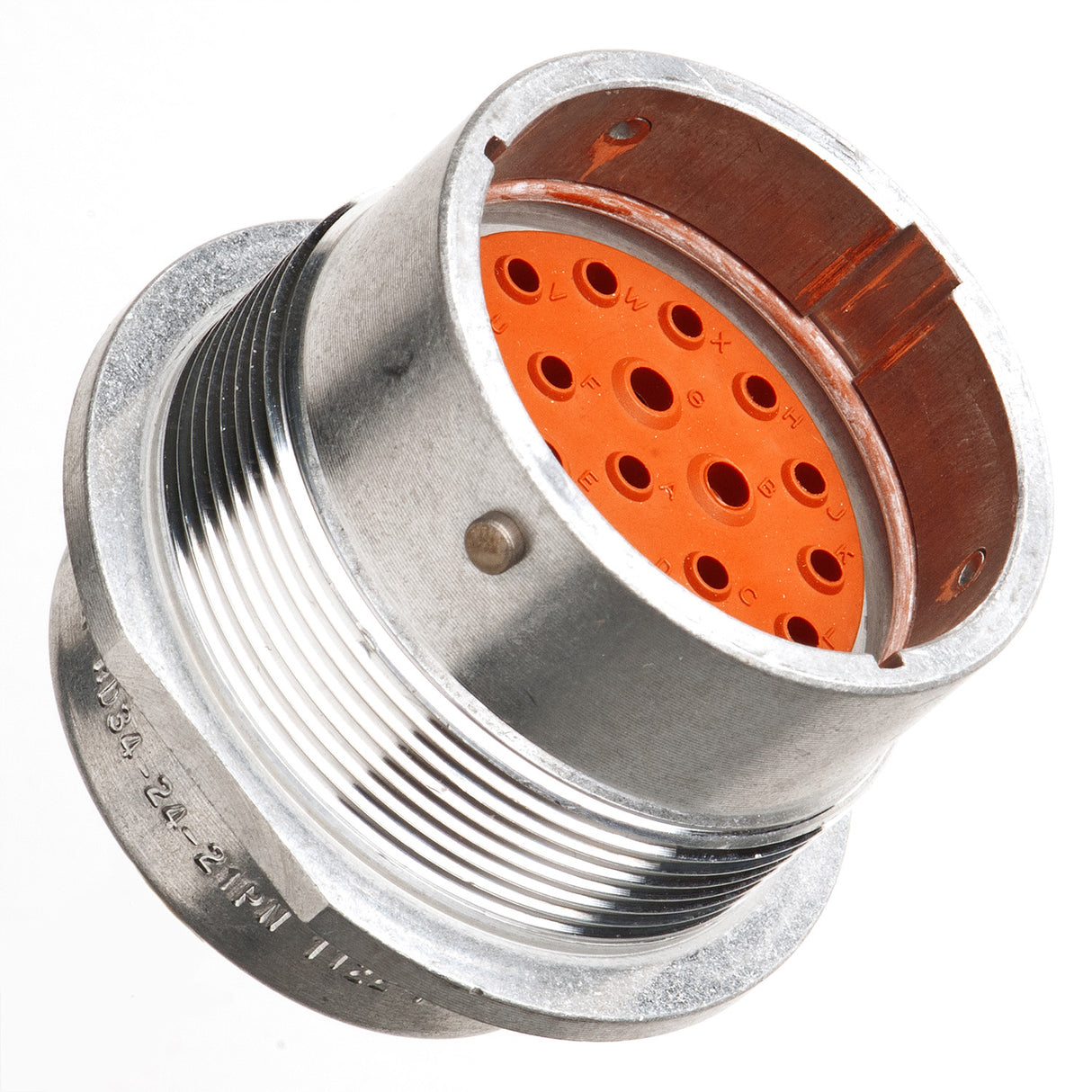 HD34-24-21PN - HD30 Series - 21 Pin Receptacle - 24 Shell, N Seal, Flange