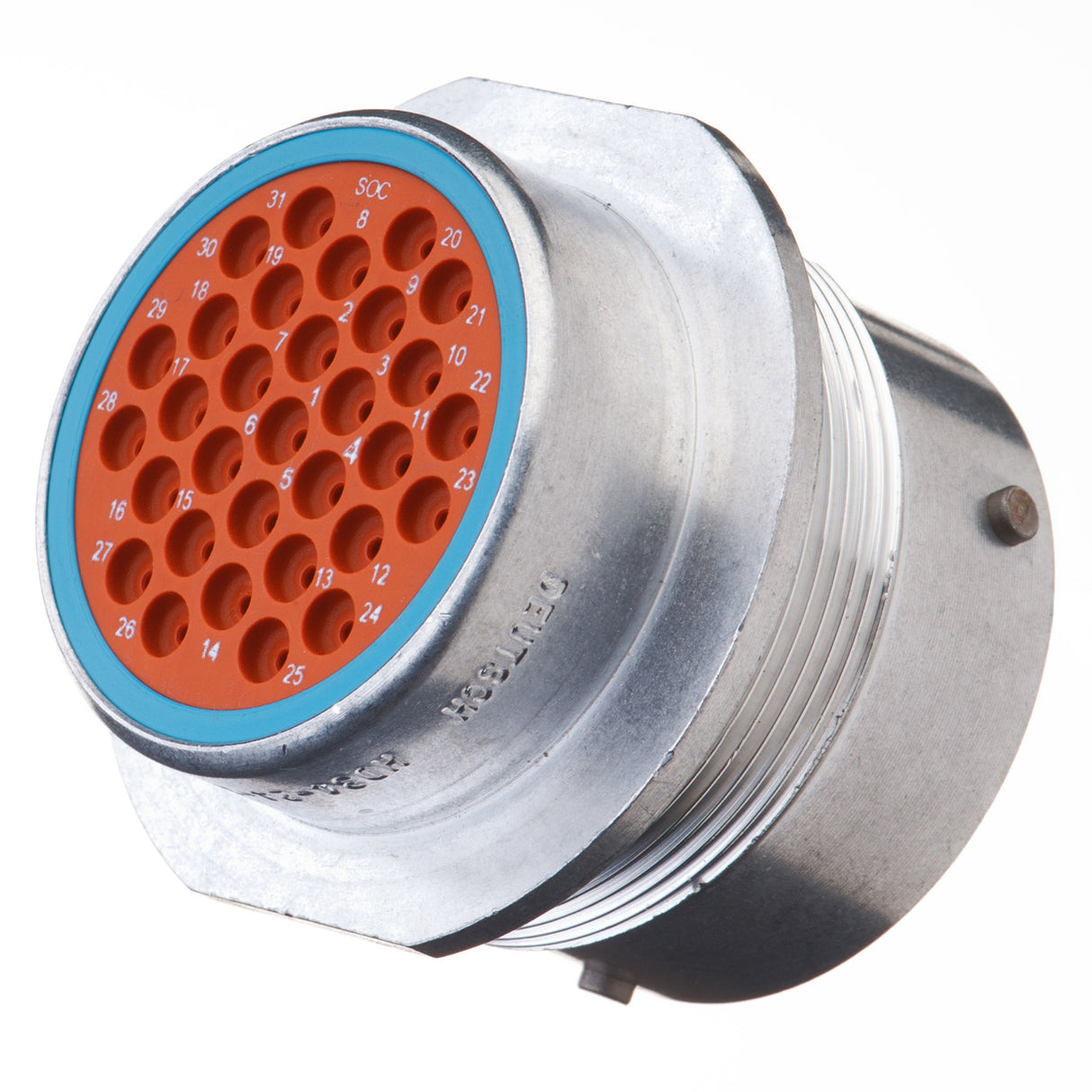 HD34-24-31SE - HD30 Series - 31 Socket Receptacle - 24 Shell, E Seal, Reverse, Flange