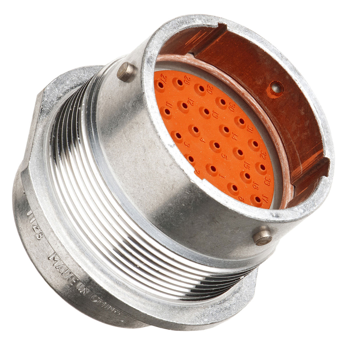 HD34-24-33PN - HD30 Series - 33 Pin Receptacle - 24 Shell, N Seal, Flange