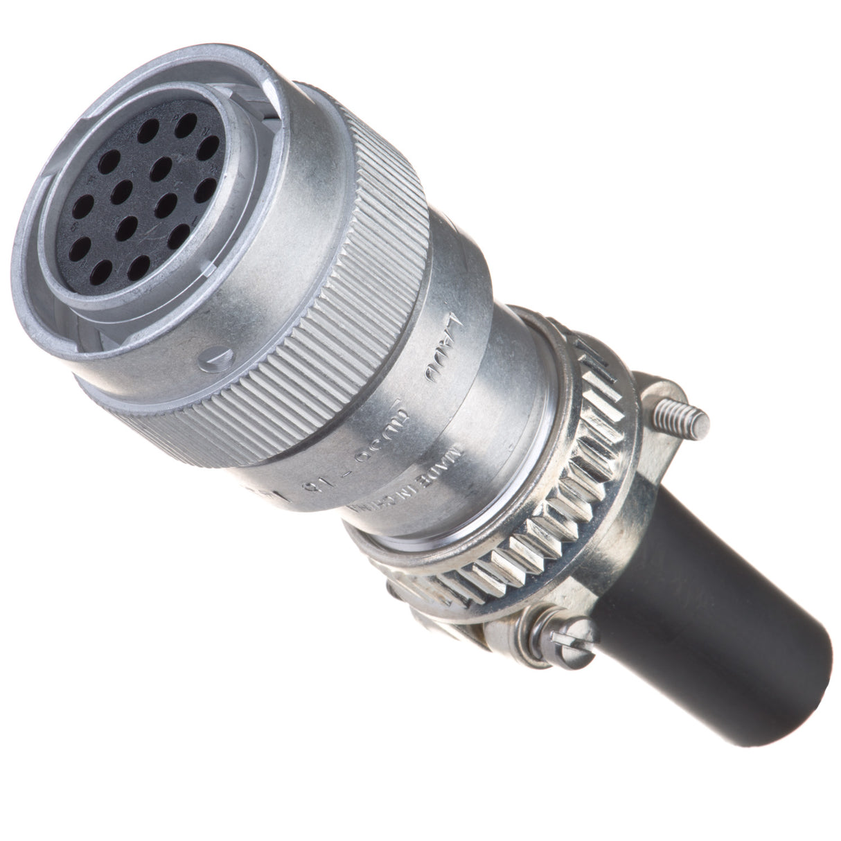 HD36-18-14SN-059 - HD30 Series - 14 Socket Plug - 18 Shell, N Seal, Cable Clamp, Silver