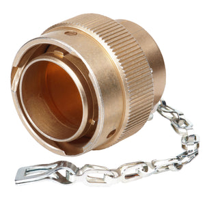 HDC36-18-HL01 - HD30 Series - Dust Cap for 18 Shell Receptacle - Chain With Eyelet, Chromated