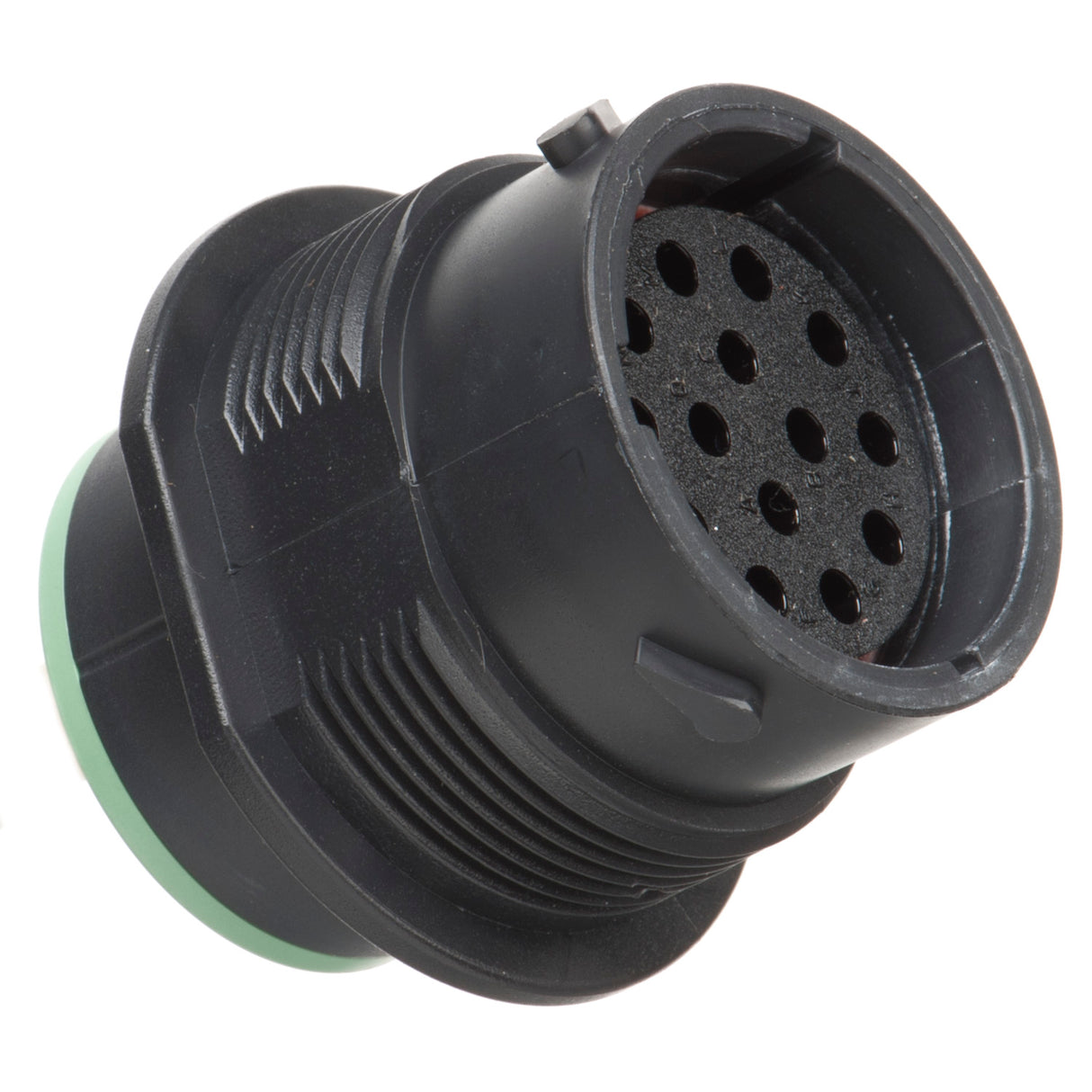 HDP24-18-14SN - HDP20 Series - 14 Socket Receptacle - 18 Shell, N Seal, Reverse, Flange