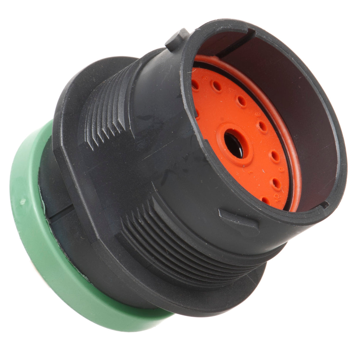 HDP24-24-14PN-L017 - HDP20 Series - 14 Pin Receptacle - 24 Shell, N Seal, Ring Adapter, Flange