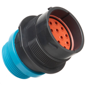 HDP24-24-16PE-L015 - HDP20 Series - 16 Pin Receptacle - 24 Shell, E Seal, Threaded Adapter, Flange