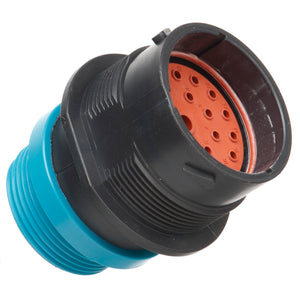 HDP24-24-18PE-L015 - HDP20 Series - 18 Pin Receptacle - 24 Shell, E Seal, Threaded Adapter, Flange