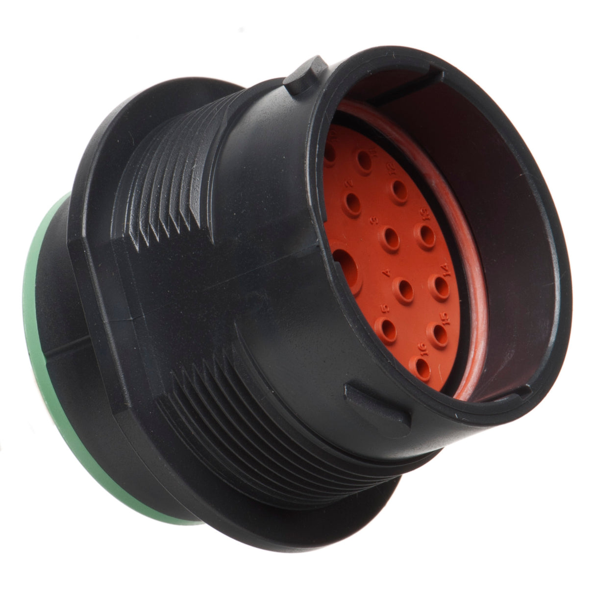 HDP24-24-18PN - HDP20 Series - 18 Pin Receptacle - 24 Shell, N Seal, Flange