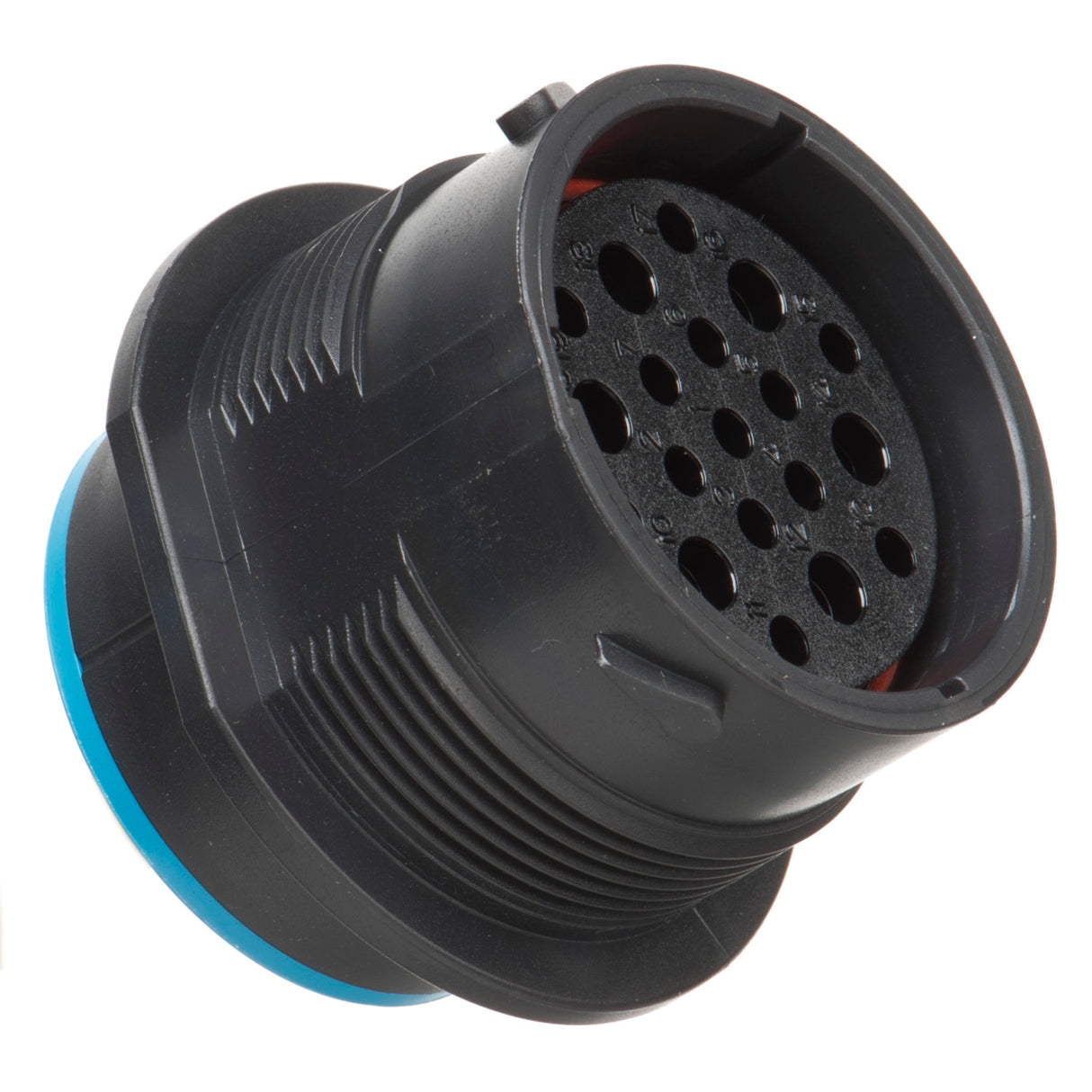 HDP24-24-19SE - HDP20 Series - 19 Socket Receptacle - 24 Shell, E Seal, Reverse, Flange