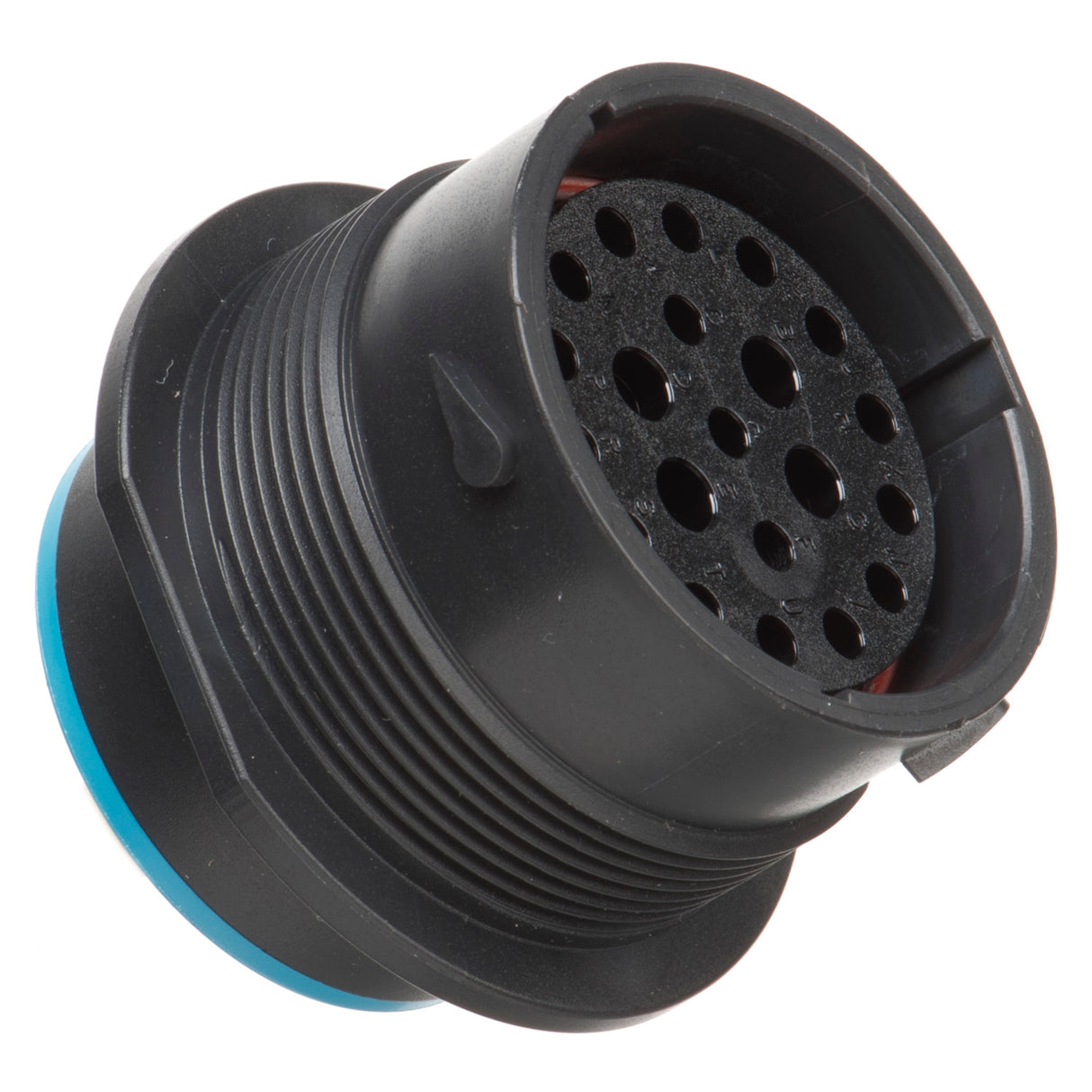 HDP24-24-21SE - HDP20 Series - 21 Socket Receptacle - 24 Shell, E Seal, Reverse, Flange