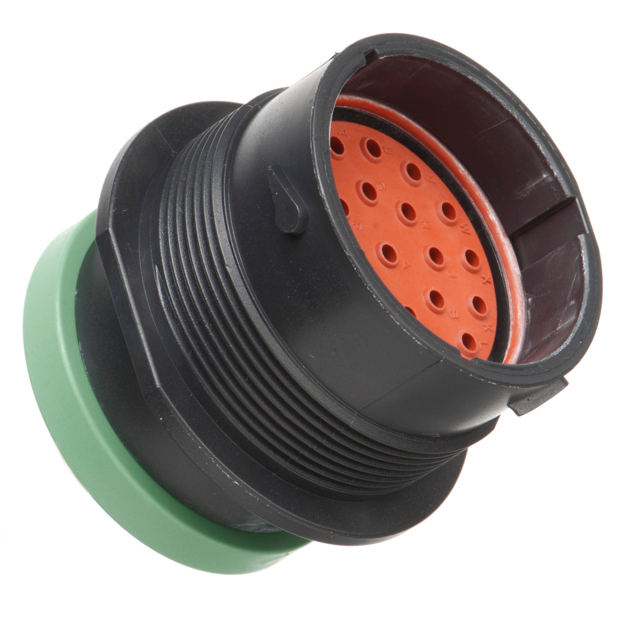 HDP24-24-23PN-L017 - HDP20 Series - 23 Pin Receptacle - 24 Shell, N Seal, Ring Adapter, Flange