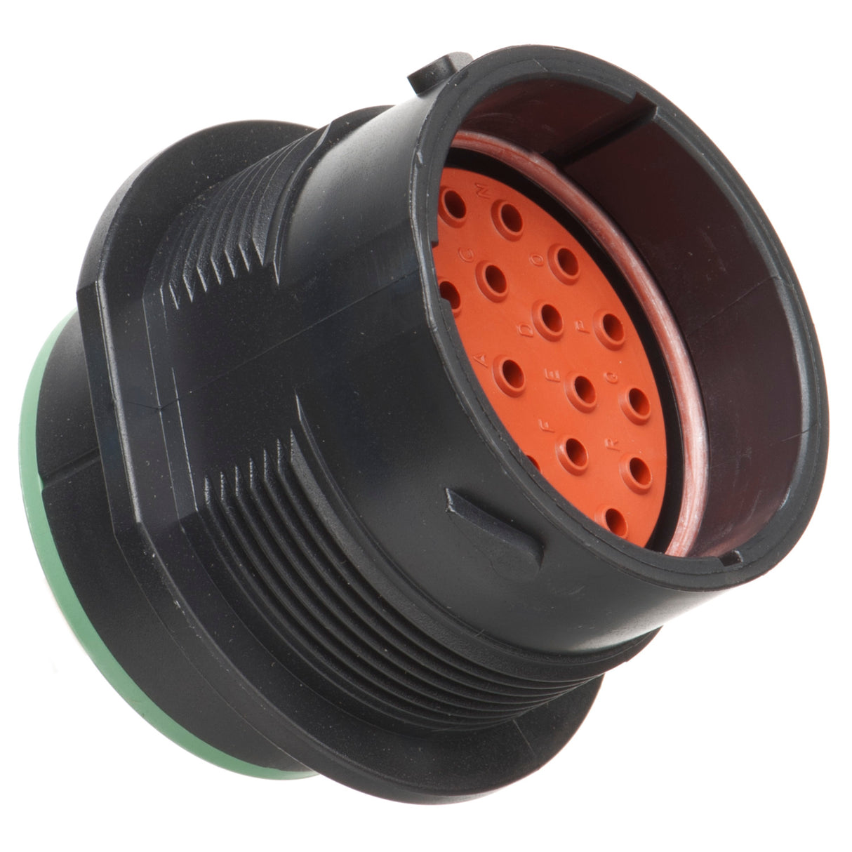 HDP24-24-23PN - HDP20 Series - 23 Pin Receptacle - 24 Shell, N Seal, Flange