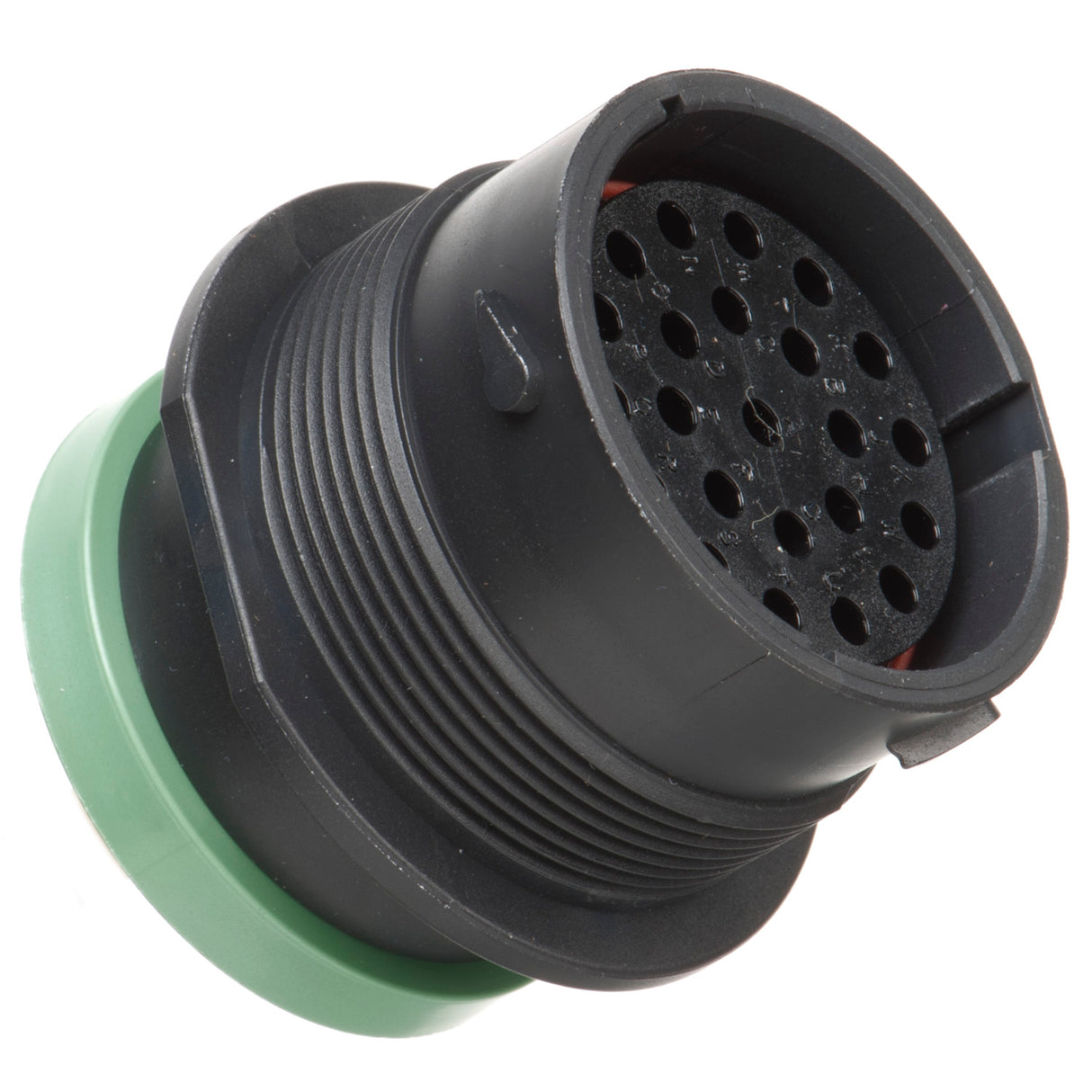 HDP24-24-23SN-L017 - HDP20 Series - 23 Socket Receptacle - 24 Shell, N Seal, Reverse, Ring Adapter, Flange