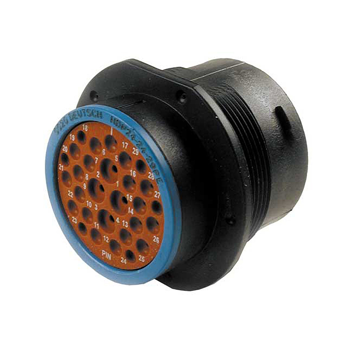 HDP24-24-29PE - HDP20 Series - 29 Pin Receptacle - 24 Shell, E Seal, Flange