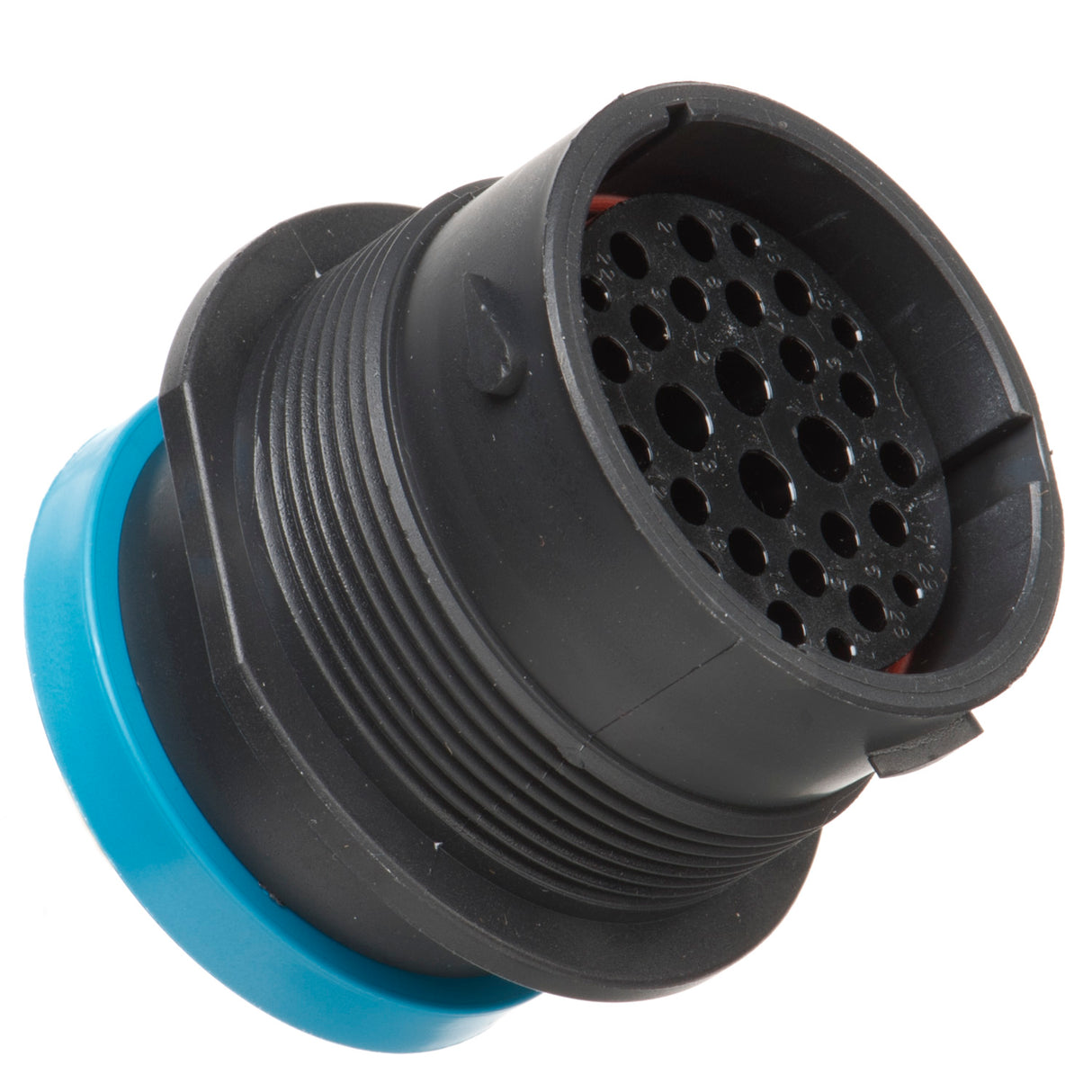 HDP24-24-29SE-L017 - HDP20 Series - 29 Socket Receptacle - 24 Shell, E Seal, Reverse, Ring Adapter, Flange