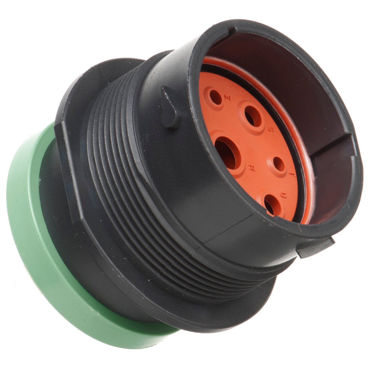 HDP24-24-9PN-L017 - HDP20 Series - 9 Pin Receptacle - 24 Shell, N Seal, Ring Adapter, Flange