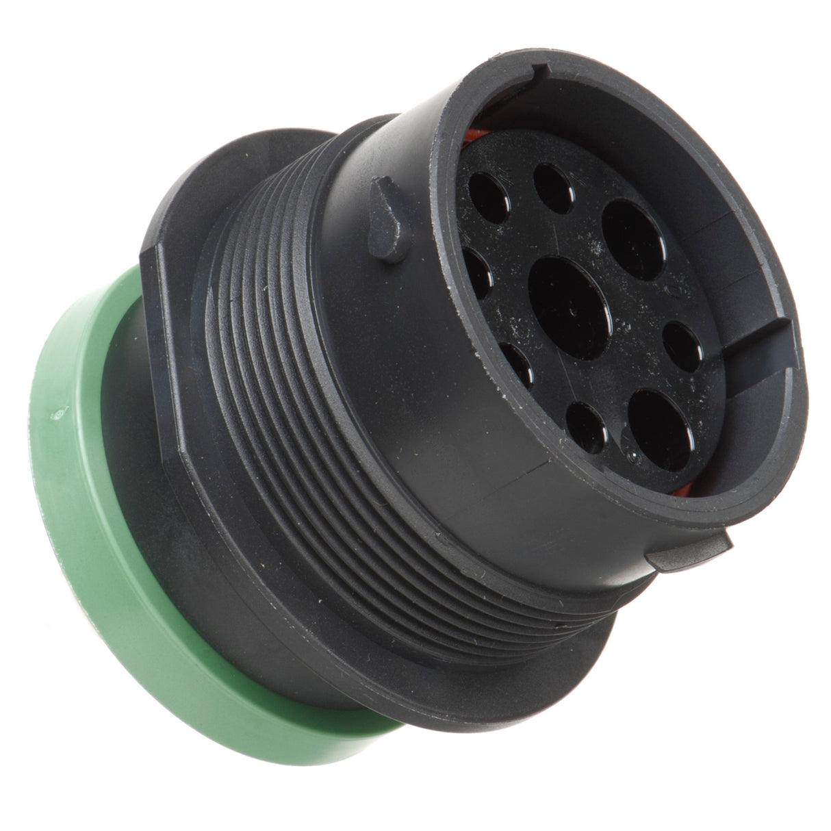 HDP24-24-9SN-L017 - HDP20 Series - 9 Socket Receptacle - 24 Shell, N Seal, Reverse, Ring Adapter, Flange