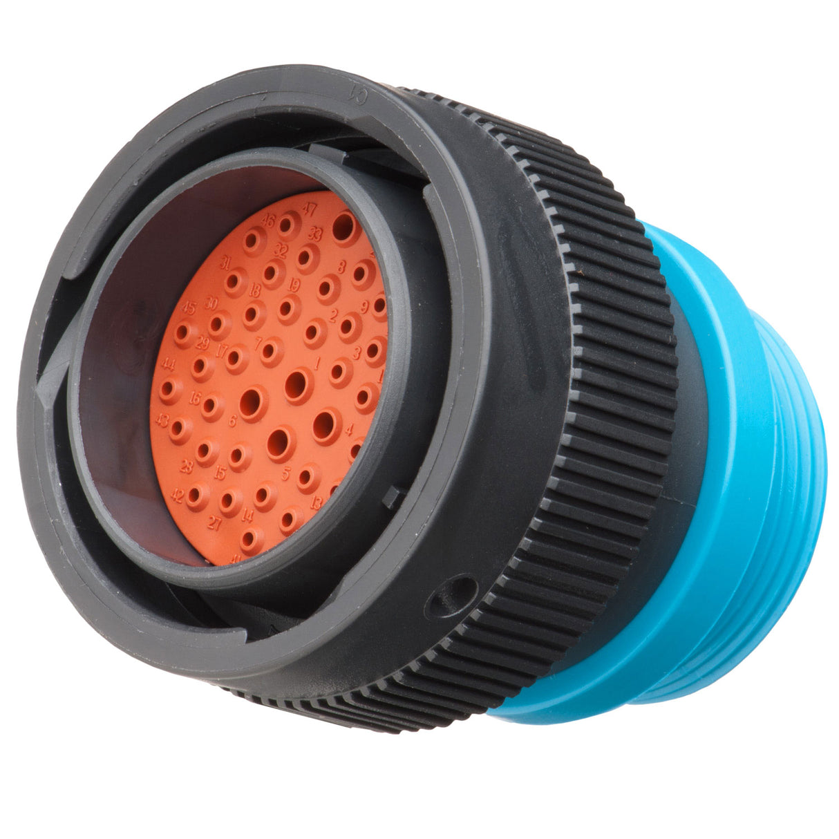 HDP26-24-47PE-L015 - HDP20 Series - 47 Pin Plug - 24 Shell, E Seal, Reverse, Threaded Adapter