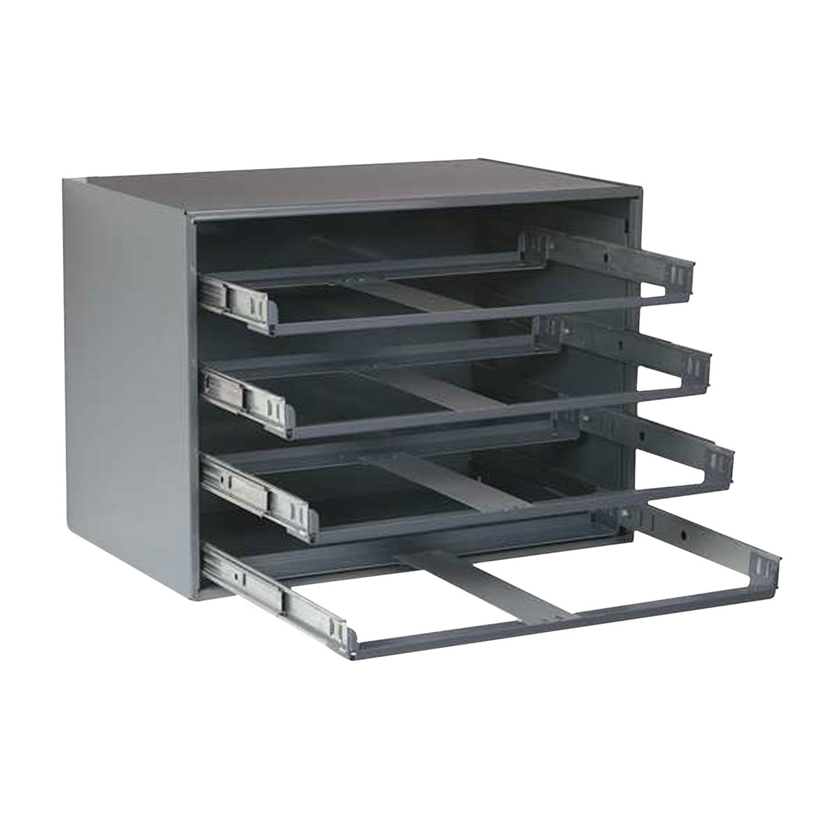 RBR0.00GY - Heavy Duty Roller Bearing Rack - 4 drawer - Gray