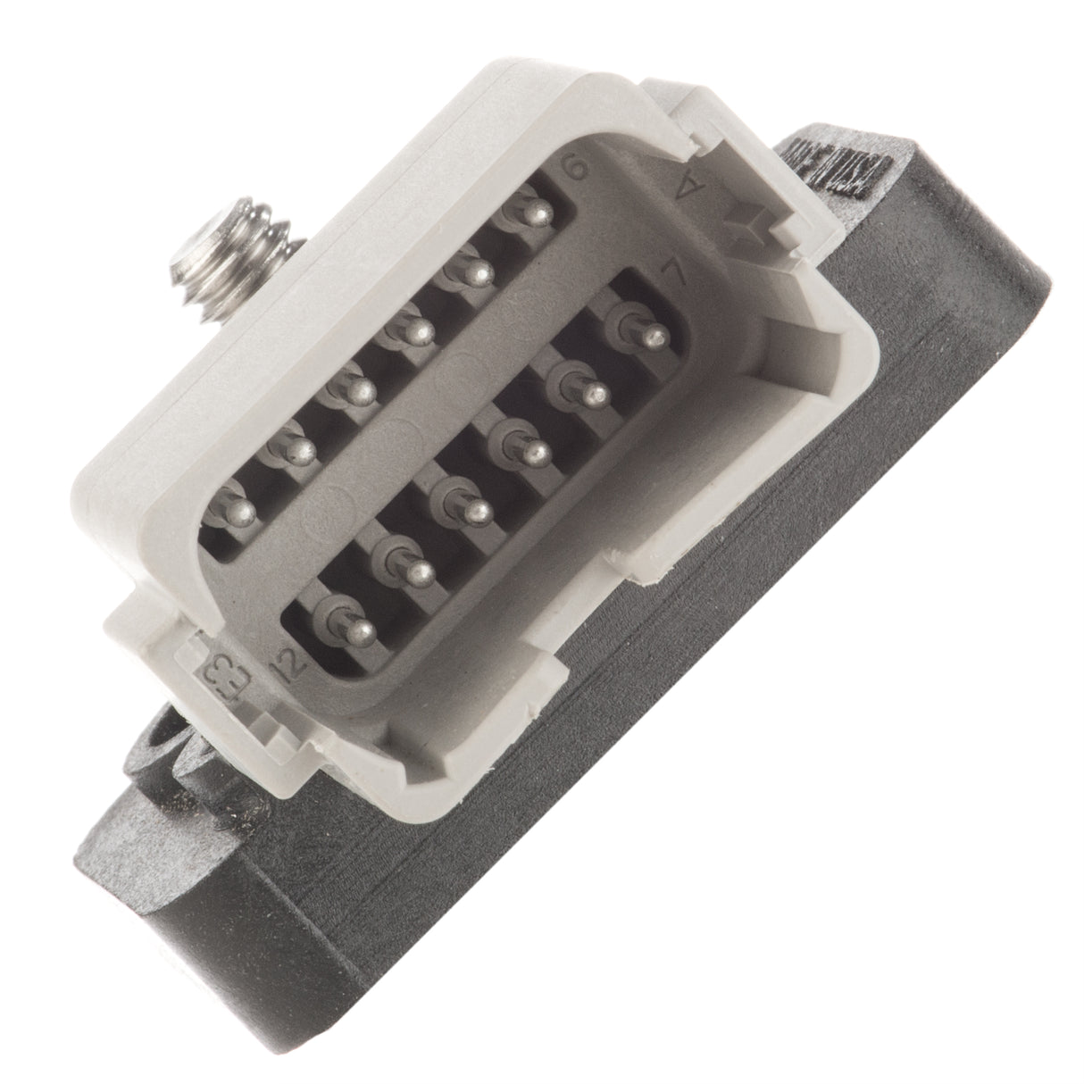 SBB2-12 - Sealed Buss Bar - 2-12 Cavity, Receptacles, A and B Keys, Grey and Black