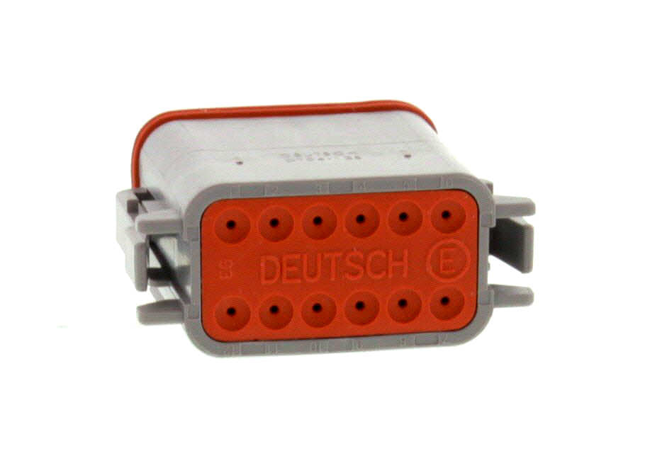 DT06-12SA-C015 - DT Series- 12 pin Plug - A key- Reduced Dia. Seal - Gray