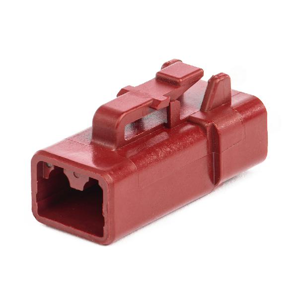 DTP06-2S-RD - DTP Series - 2 Socket Plug - Red