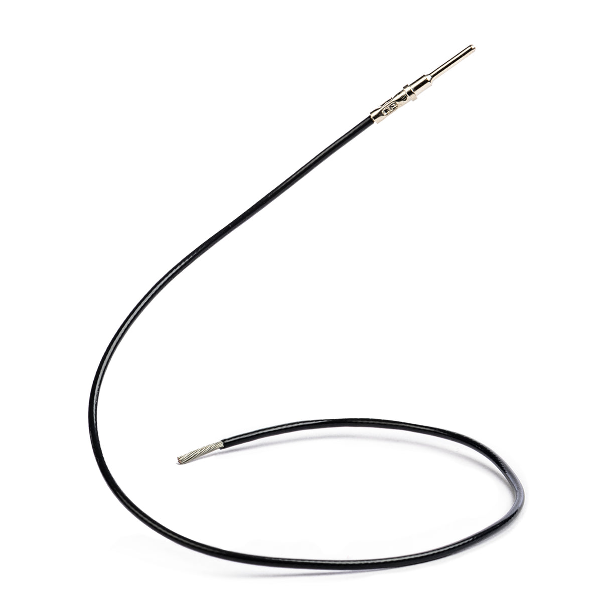DL-16-BK-1FT-P - Tefzel Wire Lead - 16 AWG - BLACK - 1 FT - PIN