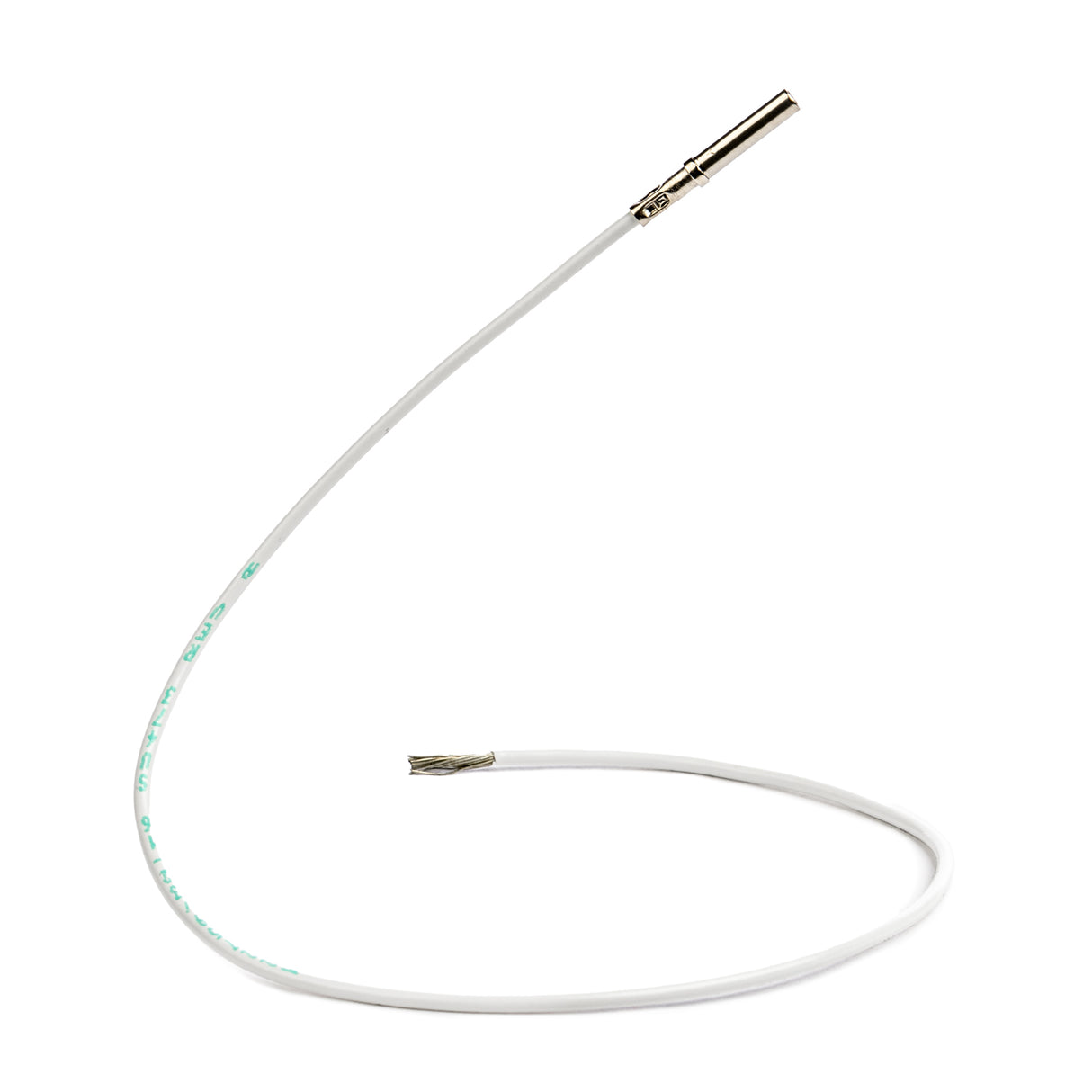 DL-16-WH-1FT-S - Tefzel Wire Lead - 16 AWG - WHITE - 1 FT - SOCKET