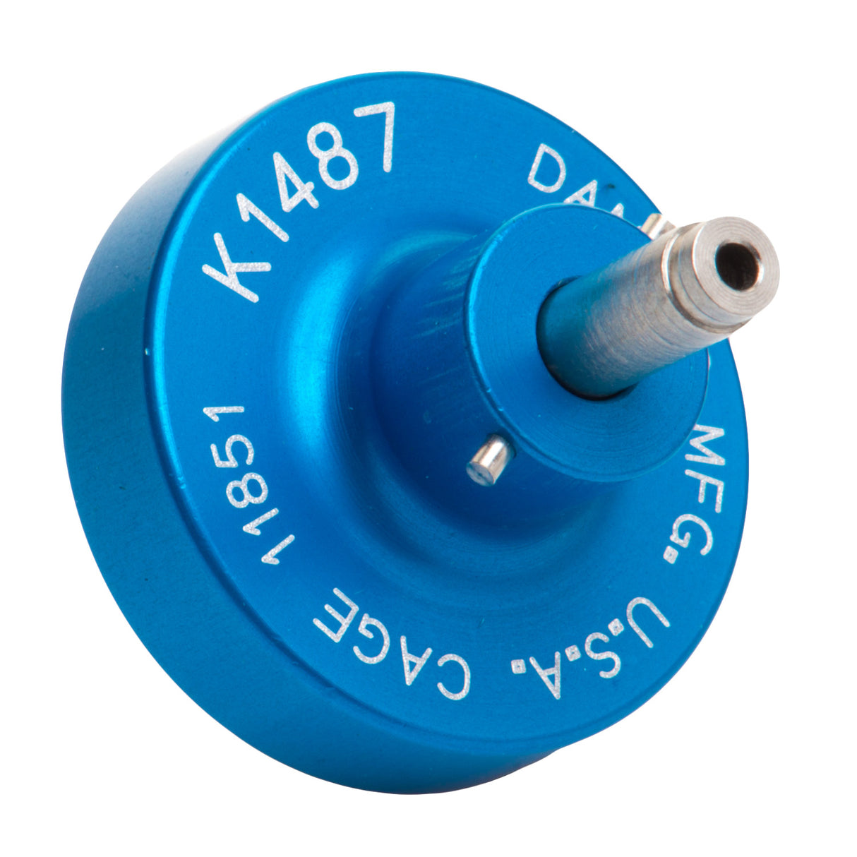 K1487 - AFM8 Crimper Positioner - Socket #604887 - Size 22 Contacts - 22-26AWG - Blue