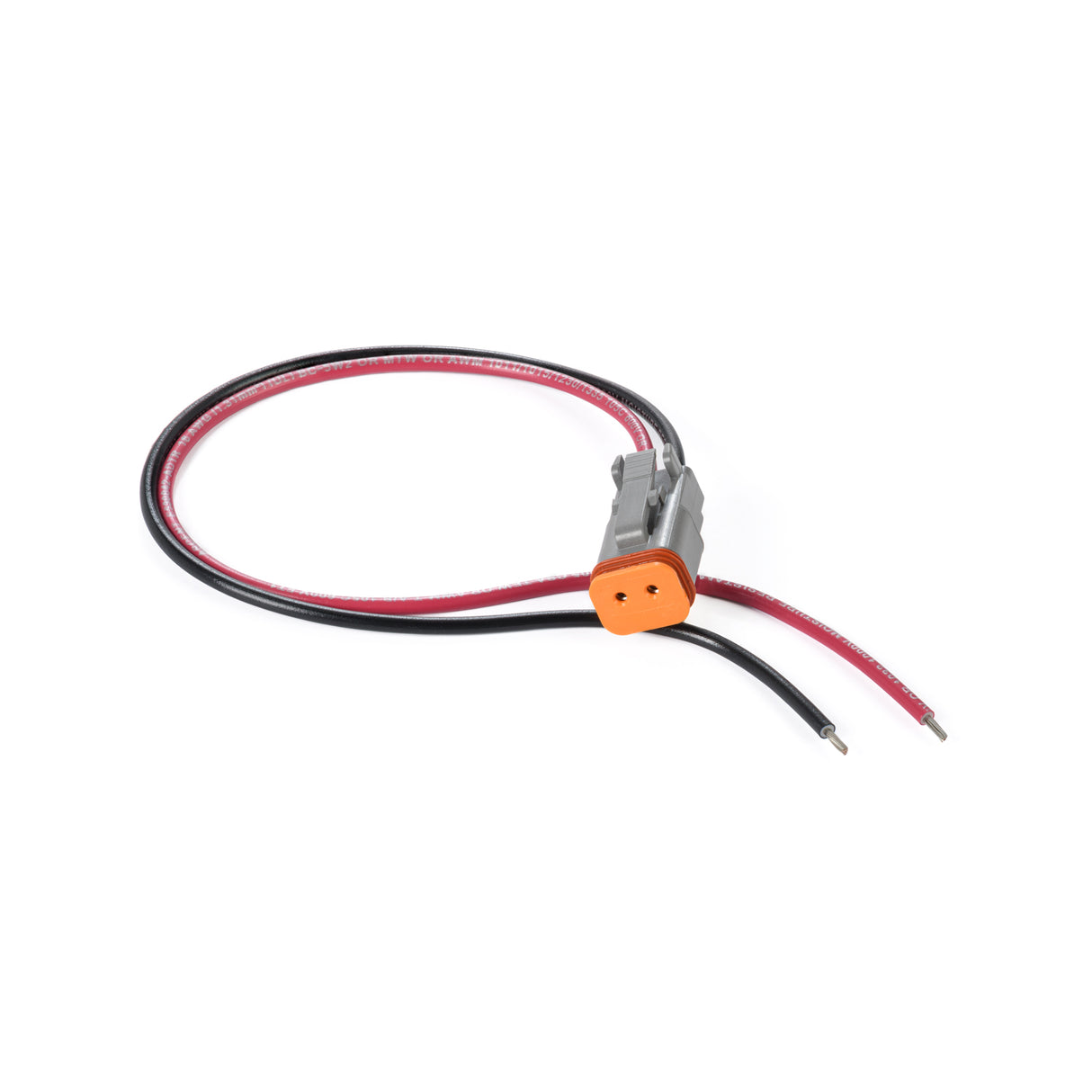 DT02GY-PP-16-1FT - Deutsch DT Series 2 Socket Connector Plug Pigtail, 16AWG