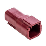 DTM04-4P-RD - DTM Series - 4 Pin Receptacle - Red