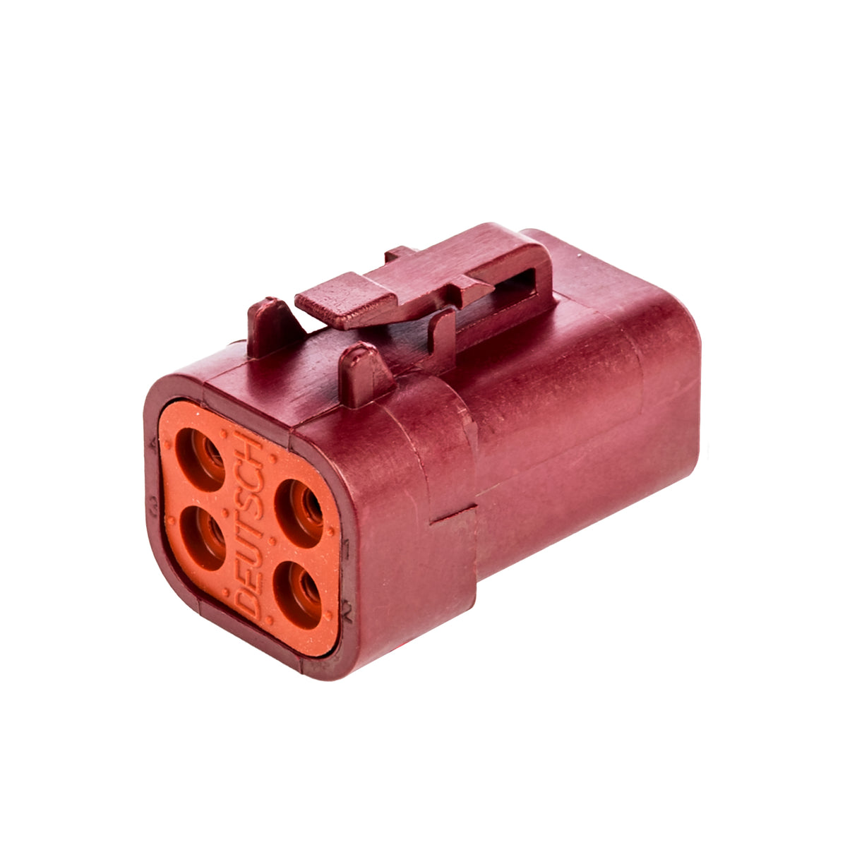 DTP06-4S-RD - DTP Series  - 4 Socket Plug - Red