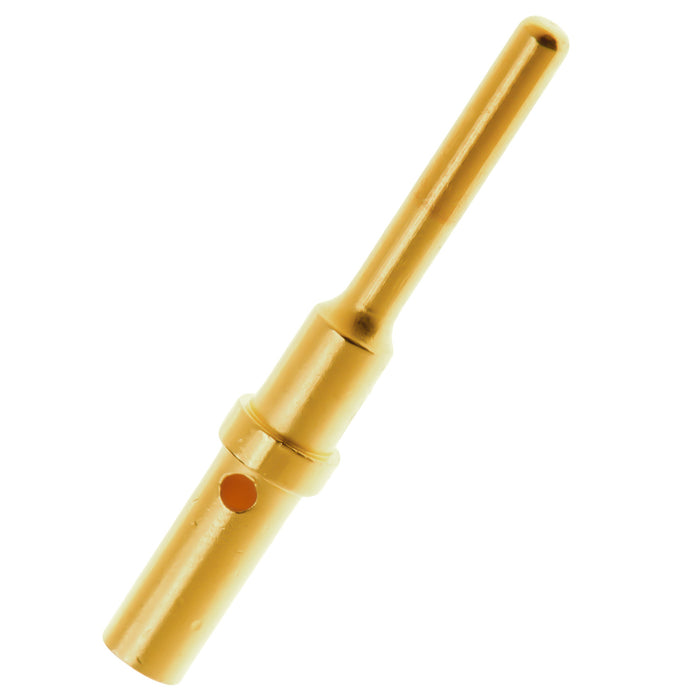 0460-202-1631 - Solid Pin - Size 16 - 16-20 AWG, 13 Amps, Gold Plated
