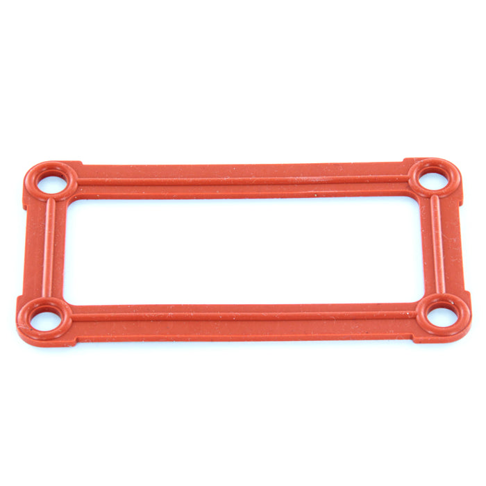 0513-014-4006 - DRC Series - 40 Cavity Receptacle Flange Seal -  Silicone Rubber, Orange