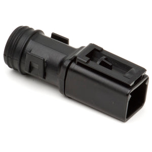 1011-229-0205 - DT Series - Backshell for 2 Cavity Receptacle - Straight, Black