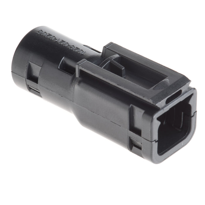 1028-021-0205 - DTM Series - Backshell for 2 Cavity Receptacle - Straight, Black