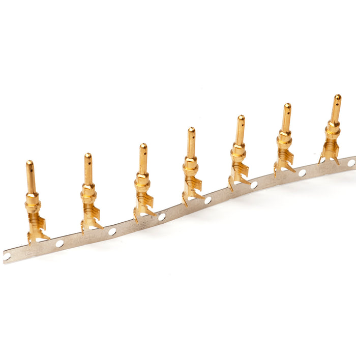 1060-12-0144 - Stamped & Formed Pin - Size 12 - 12-14 AWG, .113-.176 Insulation, 25 Amps, Gold Plated, Qty - 1 pin