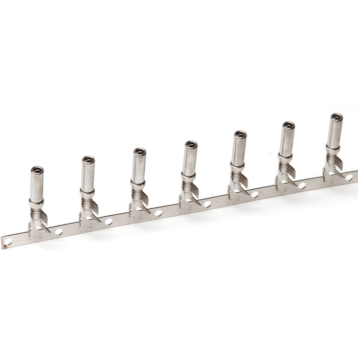 1062-12-0222 - Stamped & Formed Socket - Size 12 - 10 AWG, .140-.204 Insulation, 25 Amps, Nickel Plated, Qty - 1 Socket
